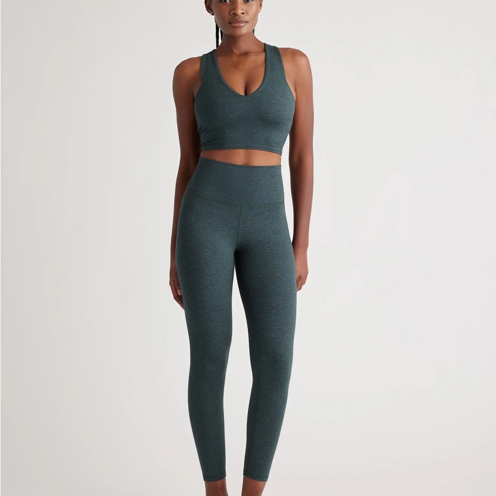 Ultra Soft Namaste Set in Heather Green